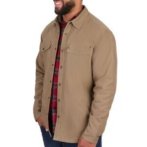 COLEMAN Men’s size XL Driftwood Fleece Lined Shirt Jacket NEW